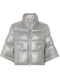 glitter-embellished puffer jacket